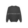 Ανδρικό Πλεκτό 100% Βαμβακερό Πουλόβερ Crewneck